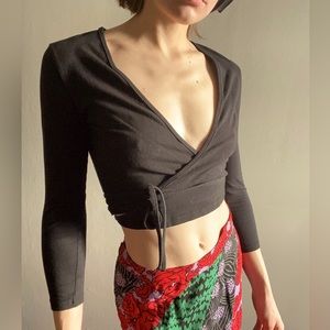 American Apparel wrap top